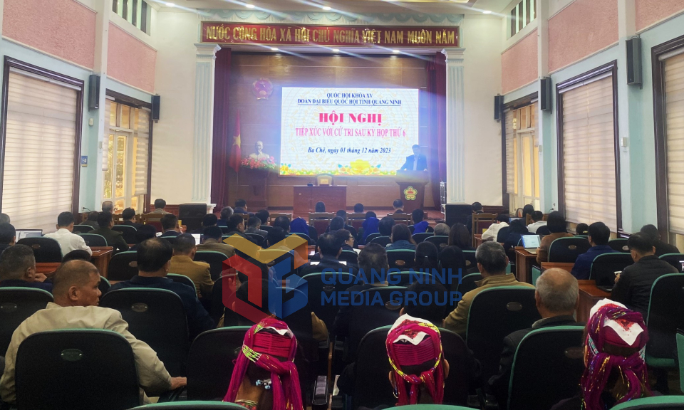 Đại biểu Quốc hội tiếp xúc cử tri huyện Đầm Hà, Ba Chẽ, Tiên Yên, tháng 12-2023