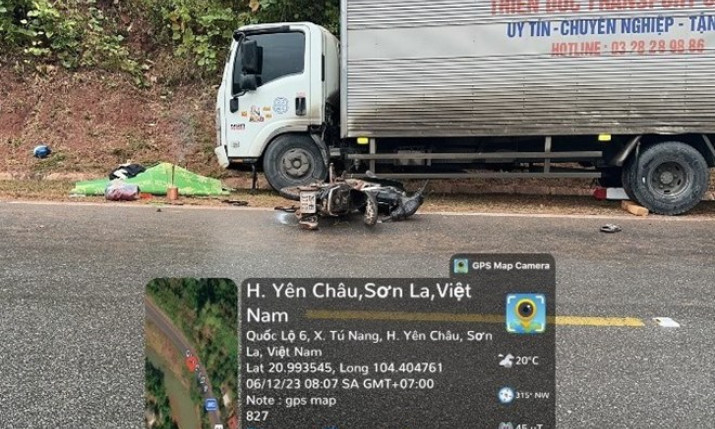 Va chạm xe tải trên Quốc lộ 6, người đàn ông tử vong tại chỗ