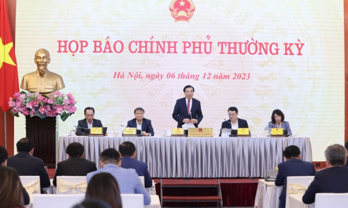 Họp báo Chính phủ thường kỳ tháng 11/2023