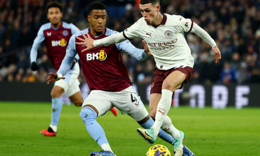 Man City thua Aston Villa