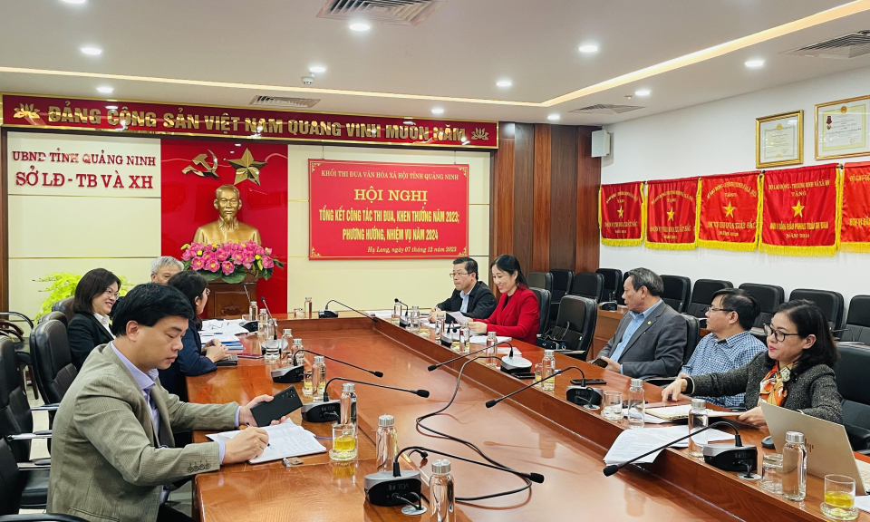Khối thi đua Văn hóa - Xã hội tổng kết công tác thi đua, khen thưởng năm 2023