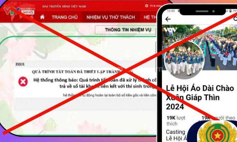 Lập website giả VTV, tuyển thi áo dài để lừa đảo