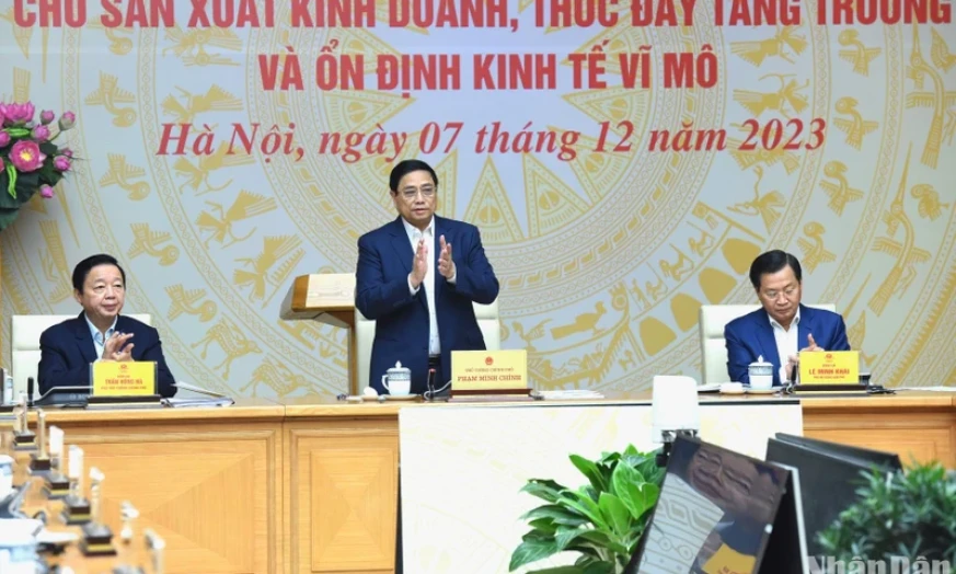 Tháo gỡ khó khăn về tăng trưởng tín dụng cho sản xuất, kinh doanh, ổn định kinh tế vĩ mô