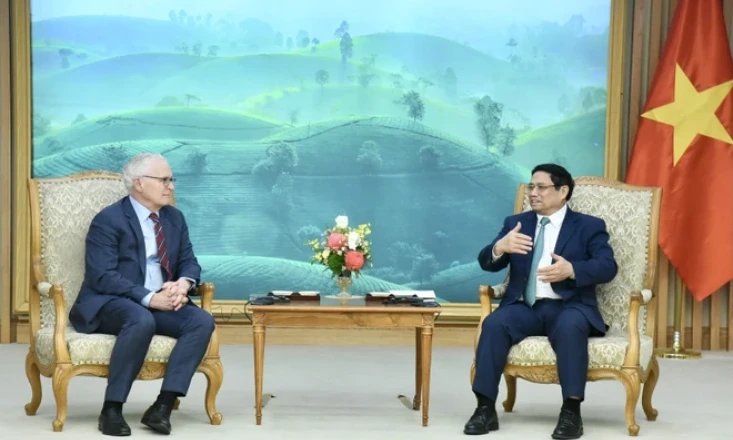 Thủ tướng Phạm Minh Chính tiếp Chủ tịch Hiệp hội Công nghiệp Bán dẫn Hoa Kỳ