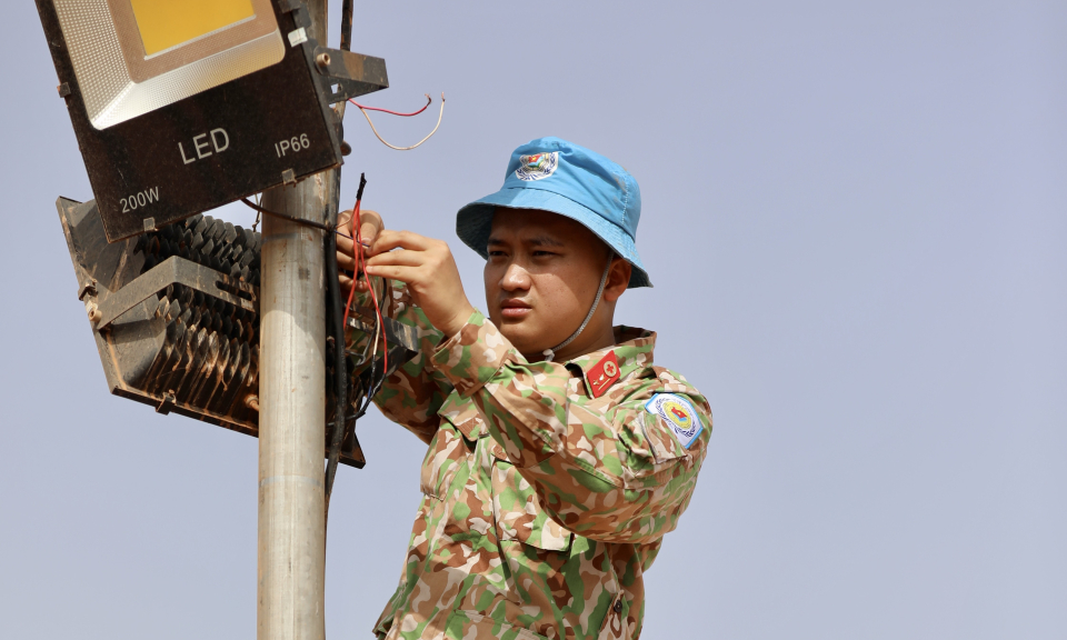 Người lính "mũ nồi xanh" trở về từ Nam Sudan
