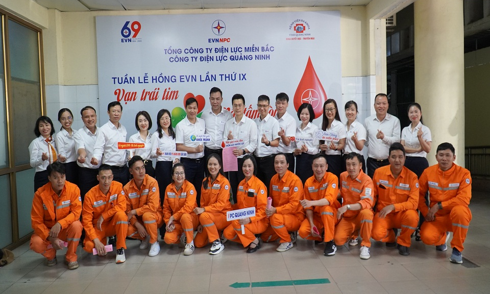 PC Quảng Ninh hưởng ứng Tuần lễ hồng EVN lần thứ IX năm 2023