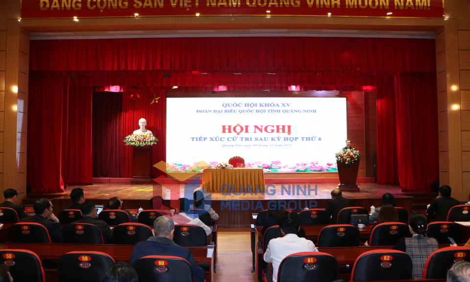 Phó Bí thư Tỉnh ủy Đặng Xuân Phương tiếp xúc cử tri TX Quảng Yên, tháng 12-2023