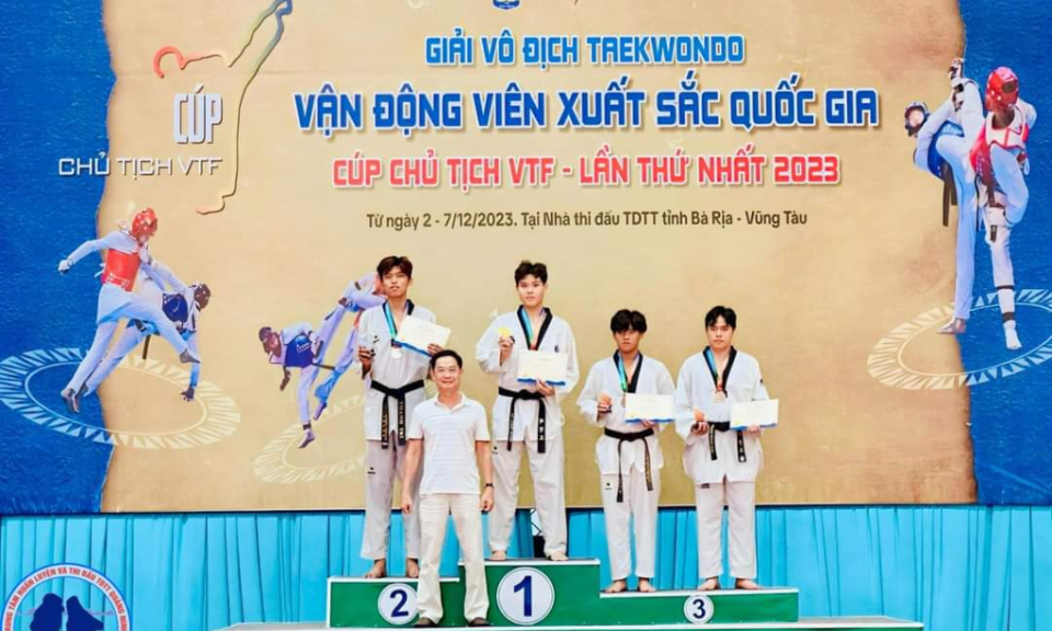 Quang Ninh athlete won a gold medal at the 2023 VTF President's Cup
