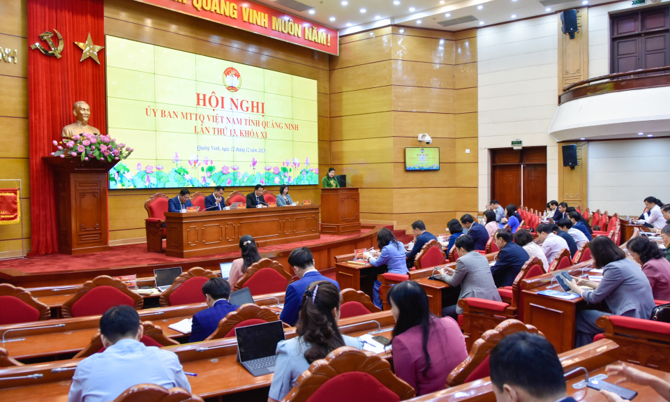 Hội nghị Ủy ban MTTQ tỉnh lần thứ 13 khóa XI