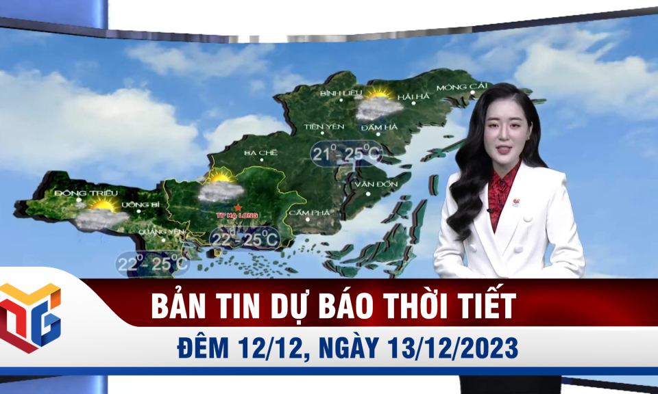 Bản tin dự báo thời tiết đêm 12, ngày 13/12/2023