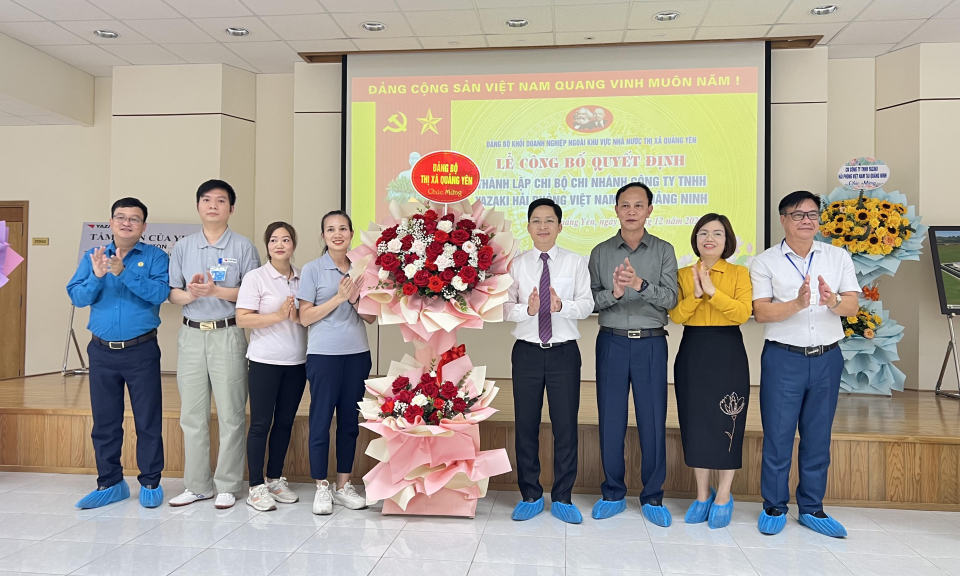 Quảng Yên: Thành lập Chi bộ Đảng đầu tiên trong các KCN 