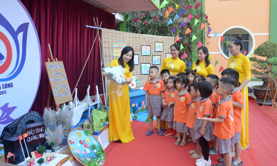 Ngày hội sáng tạo nghệ thuật tại Trường Mầm non Bãi Cháy