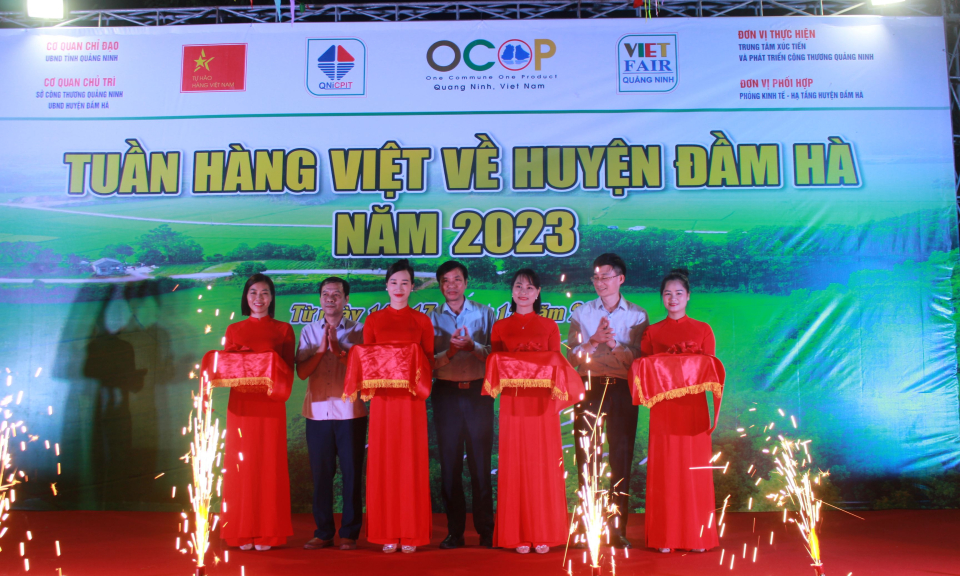  20 doanh nghiệp, HTX  tham gia Tuần hàng Việt về huyện Đầm Hà năm 2023