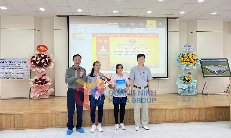 Quảng Yên: Thành lập Chi bộ Đảng đầu tiên trong các KCN, tháng 12-2023