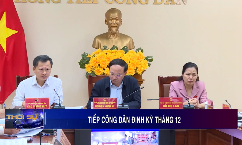 Tiếp công dân định kỳ tháng 12