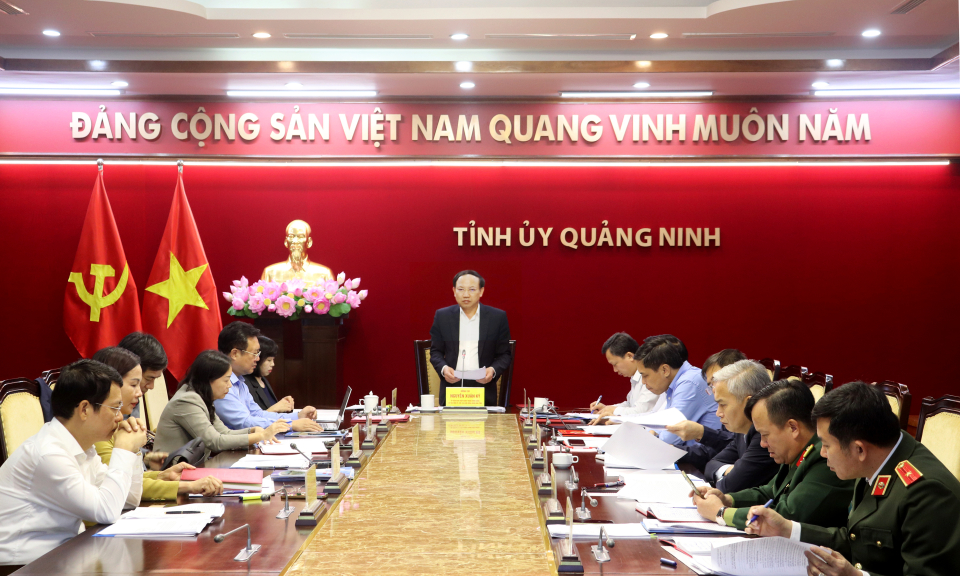 Hội nghị Ban Thường vụ Tỉnh ủy về công tác cán bộ