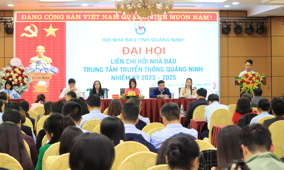 Đại hội Liên Chi hội Nhà báo Trung tâm Truyền thông tỉnh nhiệm kỳ 2023-2025