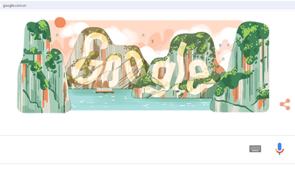 Trang chủ Google Việt Nam vinh danh Vịnh Hạ Long