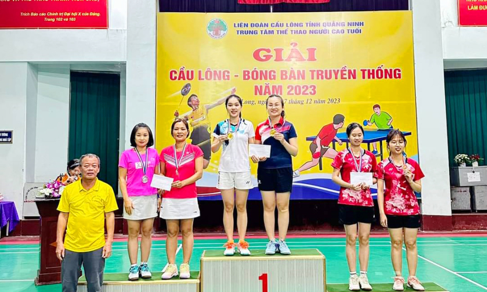 Kết thúc giải Cầu lông - Bóng bàn truyền thống Người cao tuổi 2023