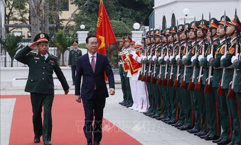 Chủ tịch nước Võ Văn Thưởng kiểm tra công tác sẵn sàng chiến đấu của Bộ đội Đặc công