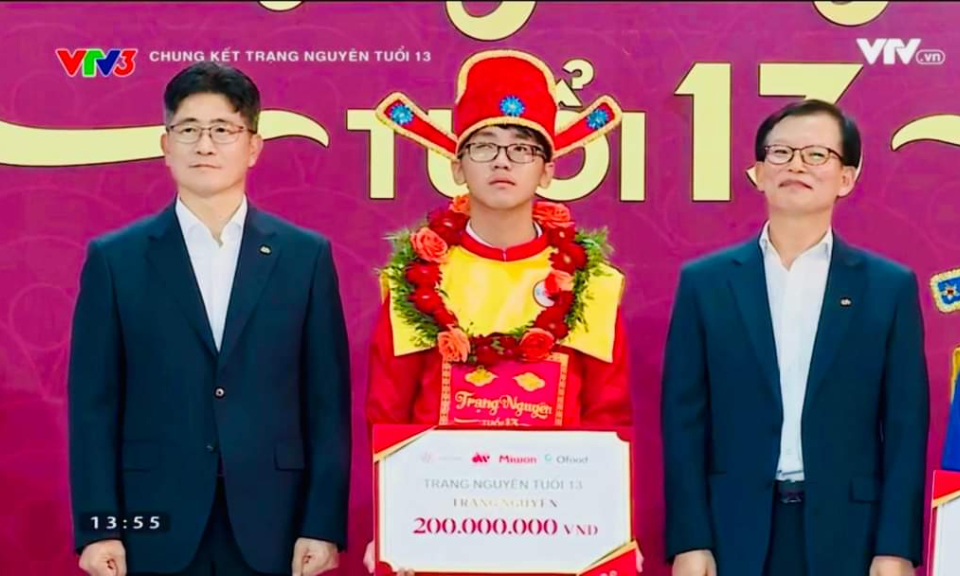 Học sinh Quảng Ninh đoạt giải cao nhất cuộc thi Daesang Trạng nguyên tuổi 13