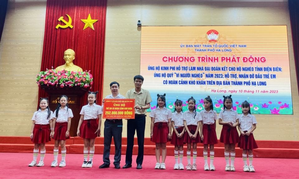 Hạ Long chăm lo cho trẻ em có hoàn cảnh khó khăn 