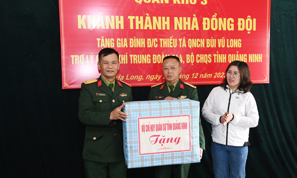 Bộ CHQS tỉnh Quảng Ninh tổ chức khánh thành “Nhà đồng đội”