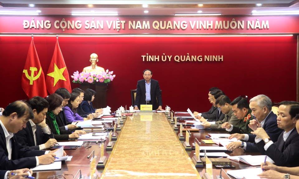 Hội nghị kiểm điểm tập thể, cá nhân các đồng chí Ủy viên BTV Tỉnh ủy