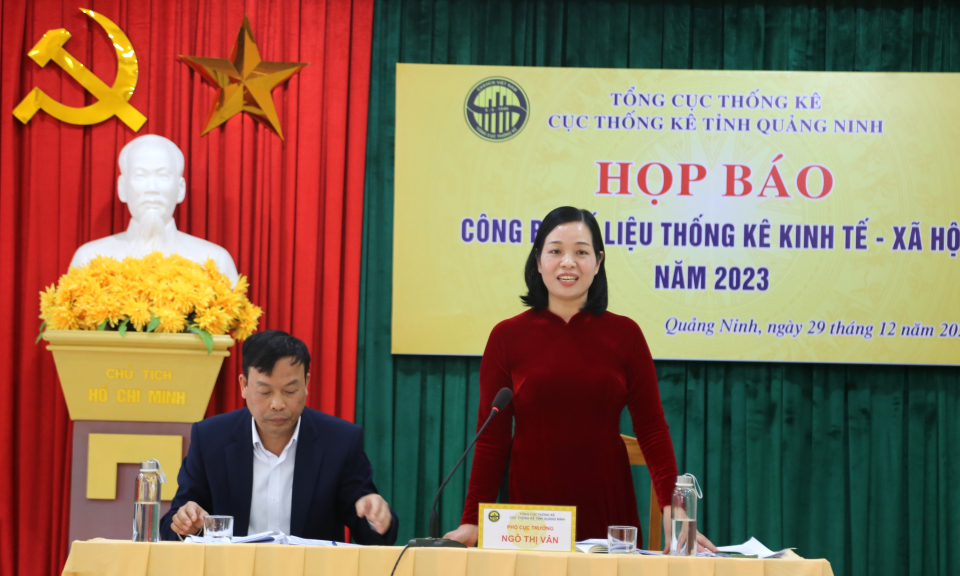 Họp báo công bố số liệu thống kê kinh tế - xã hội tỉnh năm 2023