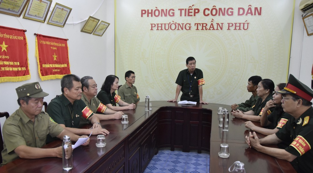 Hội CCB phường Trần Phú TP Móng Cái họp triển khai hoạt động giữ gian ANTT, ATGT dịp lễ, tết 2024.