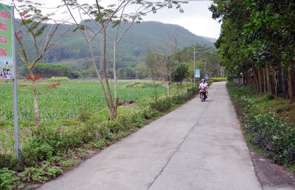 Tuyến đường kiểu mẫu ở thôn 1, xã Quảng La (TP Hạ Long) do Hội CCB xã vận động đóng góp xây dựng và trực tiếp quản lý.