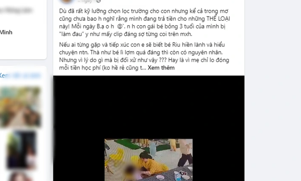 Bình Định: Công an vào cuộc vụ cô giáo bạo hành bé 3 tuổi