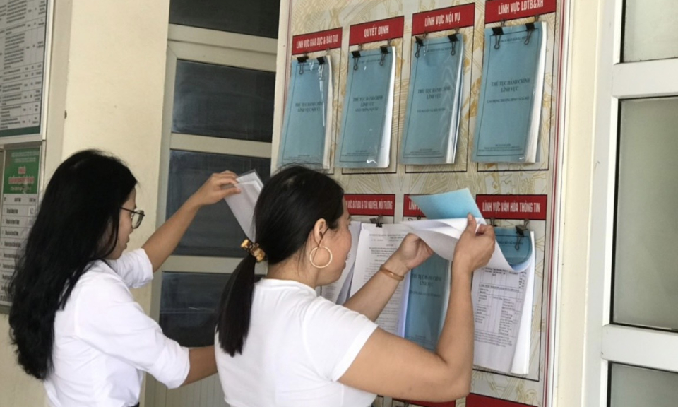 Đẩy mạnh thực hiện cơ chế một cửa, một cửa liên thông trong giải quyết TTHC