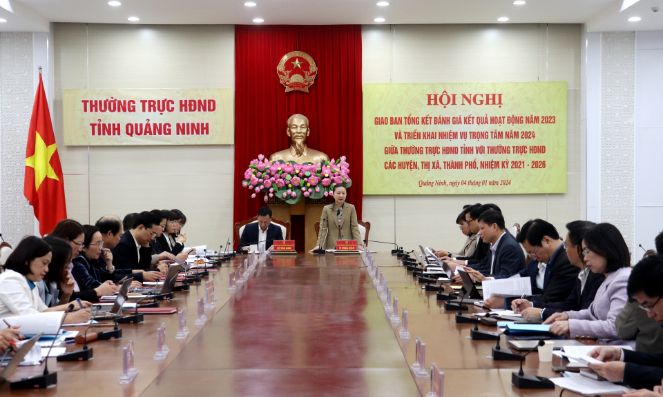 Thường trực HĐND cấp tỉnh, cấp huyện giao ban triển khai nhiệm vụ năm 2024