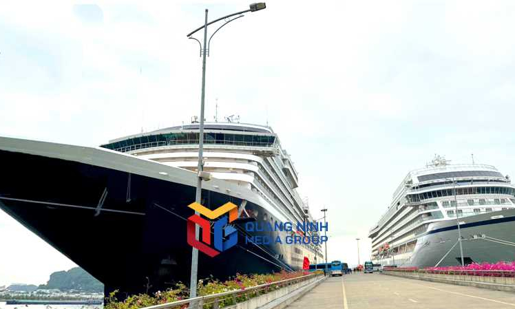 广宁陆续迎来两艘搭载2200名游客的国际邮轮
