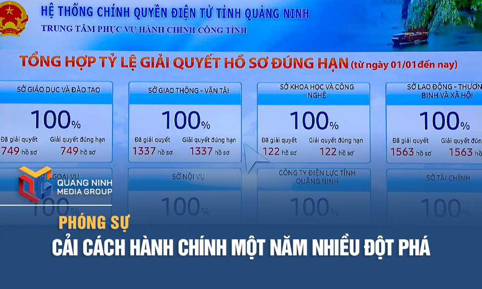 Cải cách hành chính một năm nhiều đột phá