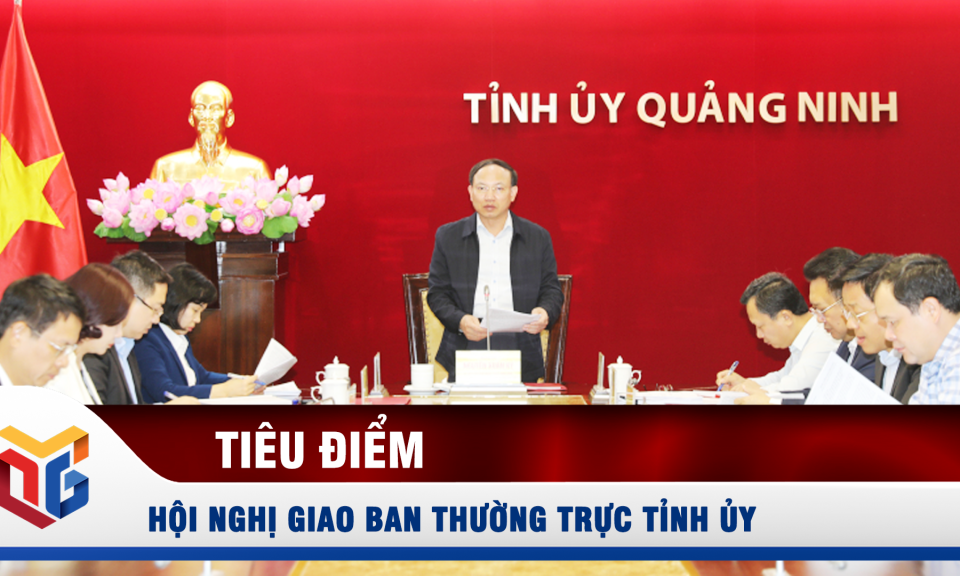 Hội nghị giao ban Thường trực Tỉnh ủy