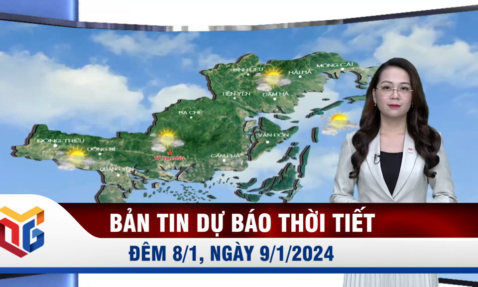 Bản tin dự báo thời tiết đêm 8, ngày 9/1/2024 