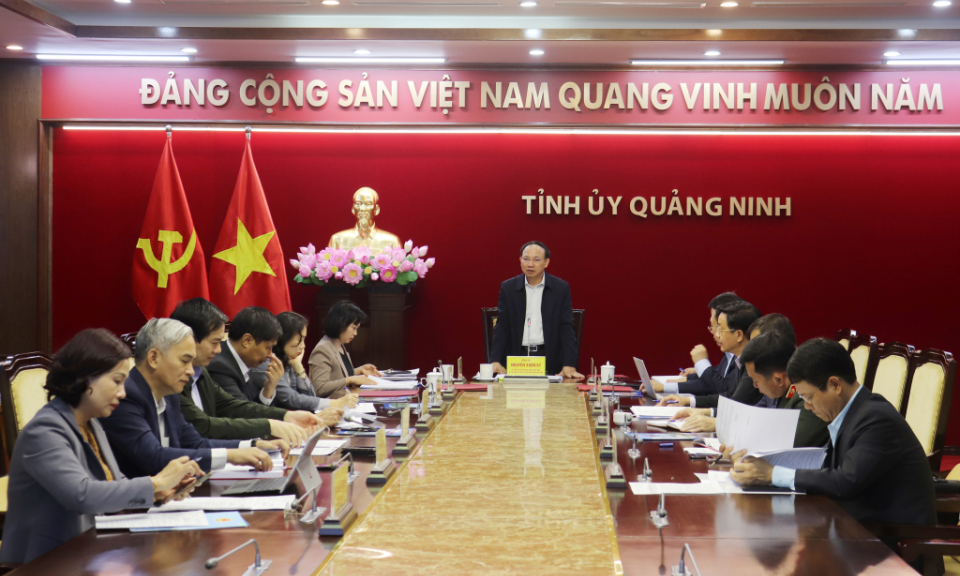 Hội nghị Ban Thường vụ Tỉnh ủy
