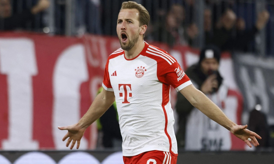 Kane thiết lập cột mốc mới ở Bayern