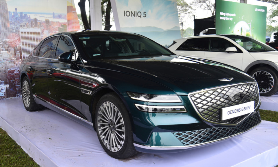 Genesis G80 EV lần đầu chào khách Việt tại Triển lãm Xe điện hóa