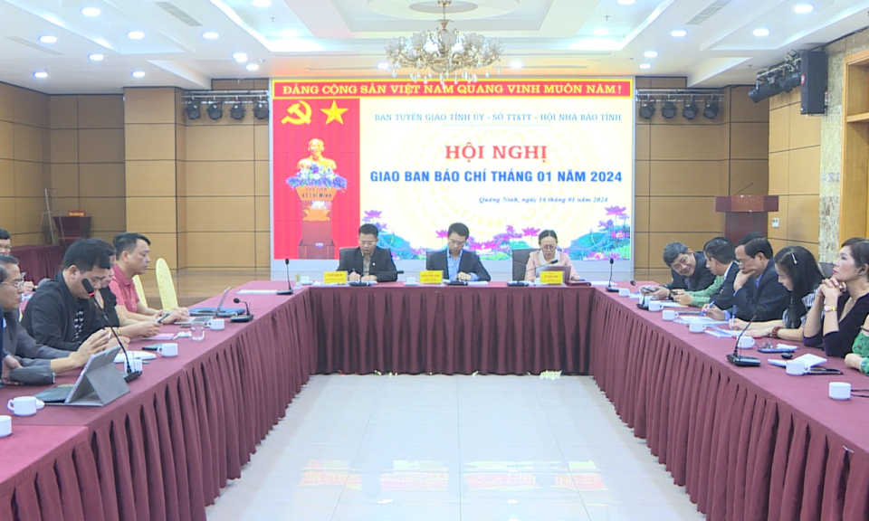 Hội nghị giao ban báo chí tháng 1/2024