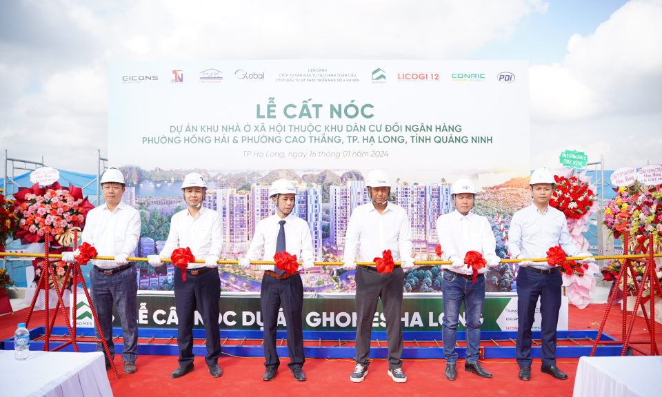 Dự án nhà ở xã hội đầu tiên ở Quảng Ninh cất nóc, nơi giấc mơ an cư dần hiện hữu