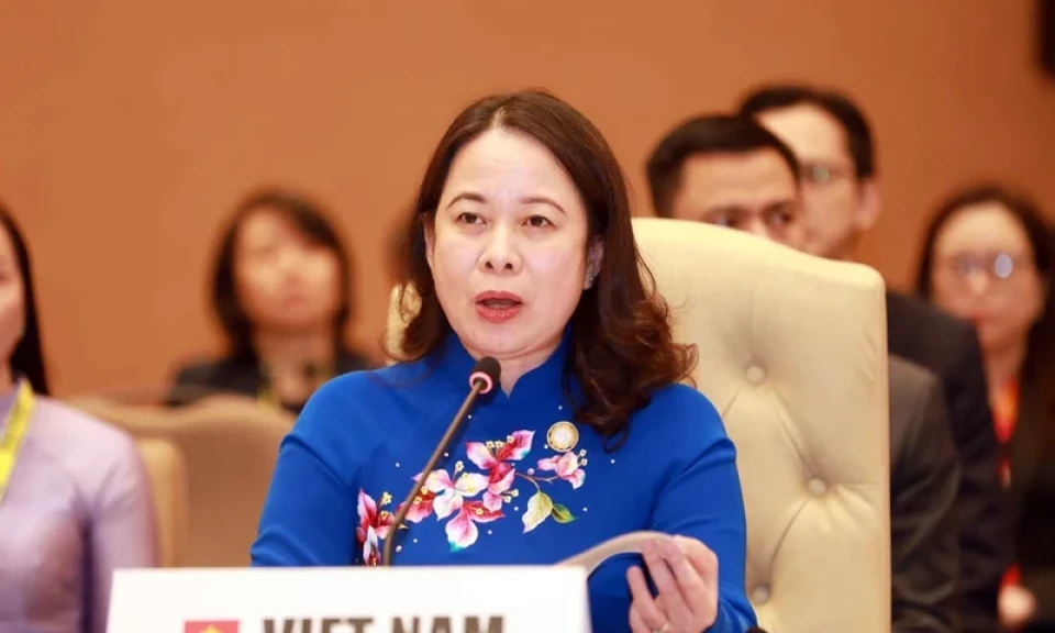 Phó Chủ tịch nước Võ Thị Ánh Xuân phát biểu tại Phiên toàn thể Hội nghị Cấp cao lần thứ 19 Phong trào Không liên kết