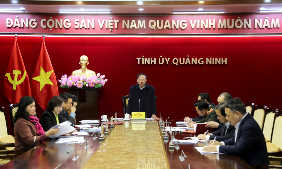 Họp Thường trực Ban Chỉ đạo phòng, chống tham nhũng, tiêu cực tỉnh