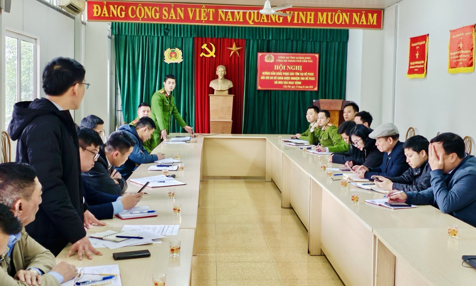 Hướng dẫn khắc phục tồn tại về PCCC ở một số cơ sở tại TP Cẩm Phả