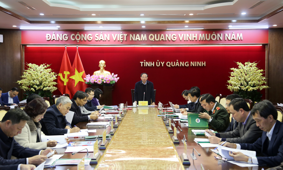 Hội nghị Ban Thường vụ Tỉnh ủy