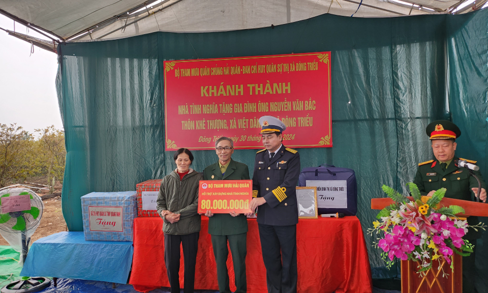 Đông Triều: Khánh thành, bàn giao Nhà tình nghĩa