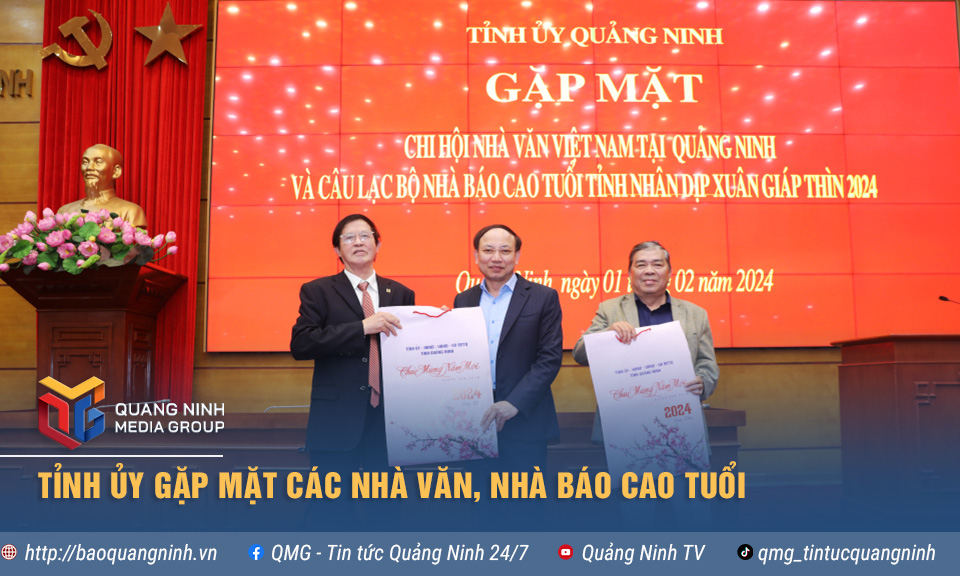 Tỉnh ủy gặp mặt các nhà văn, nhà báo cao tuổi