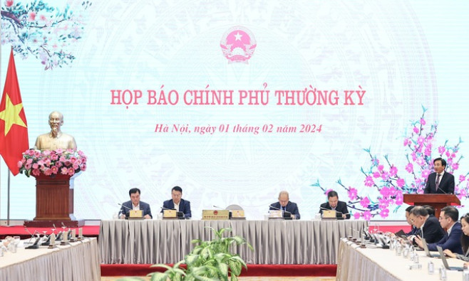 Họp báo Chính phủ thường kỳ tháng 1/2024